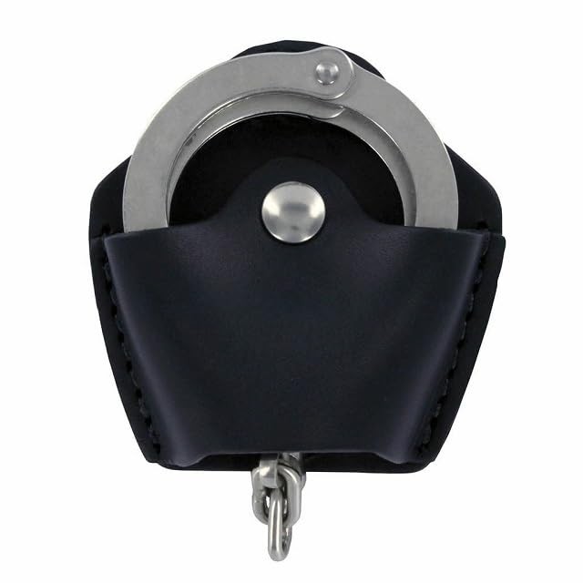 Quick Release Handcuff Case Plain Leather Belt Holder Pouch 5531-1