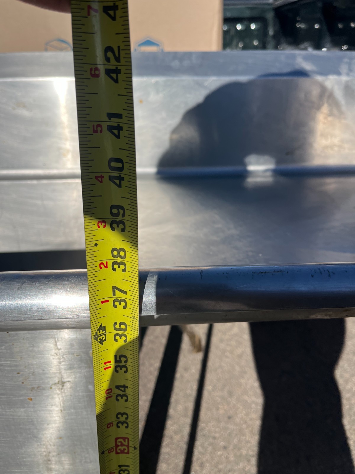 2 Compartment Prep Sink w/right hand drain shelf, used