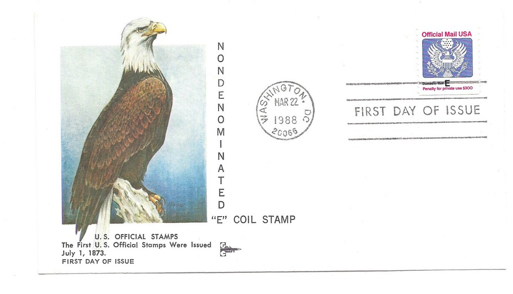 O140 'E' ( 25c) Official coil, GillCraft FDC