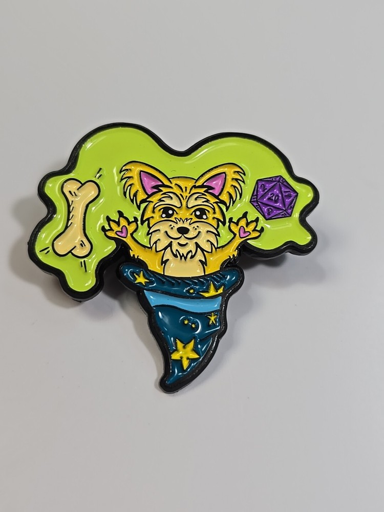Wizard Hat With Magic Dog Lapel Pin