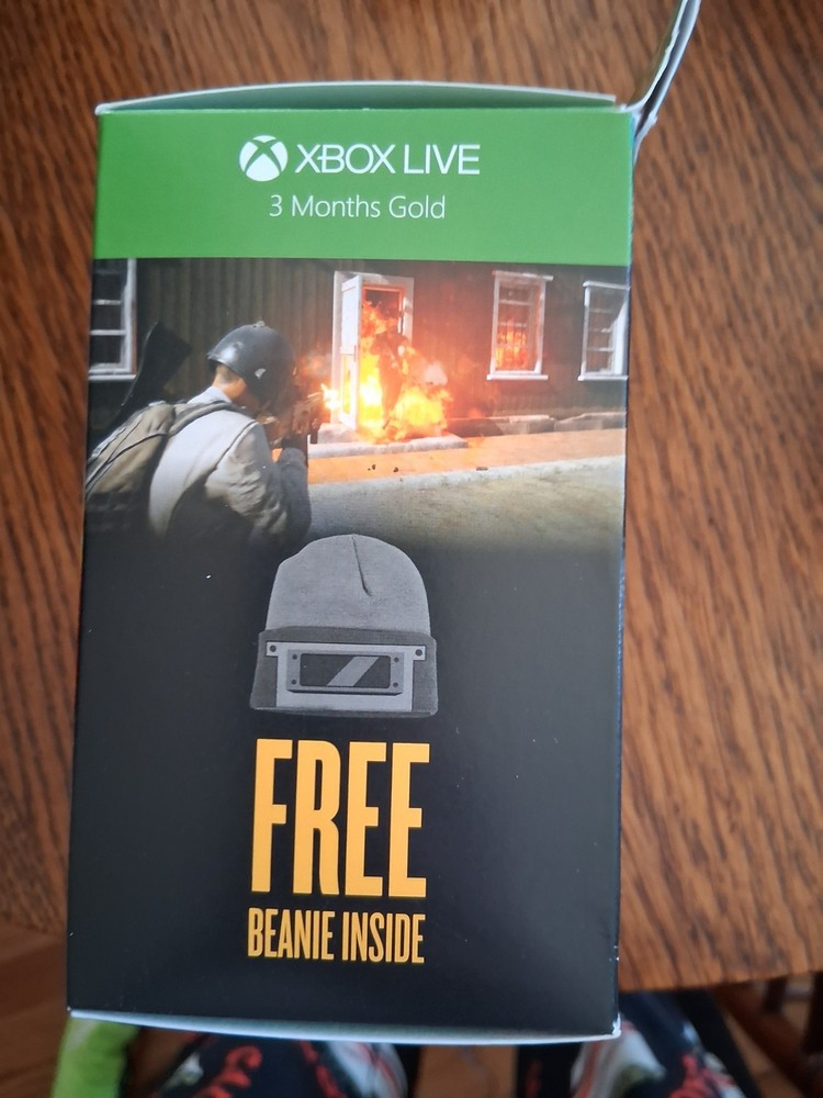 Xbox Live Playerunknown's Battlegrounds 3 Months Gold ($25) With Beanie