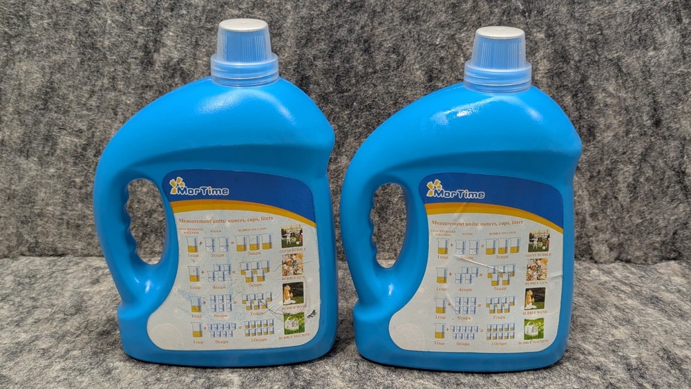 3 x Mortime Concentrated Bubble Solution, 1 L/ 33.8 OZ Refill - Bubble Machines