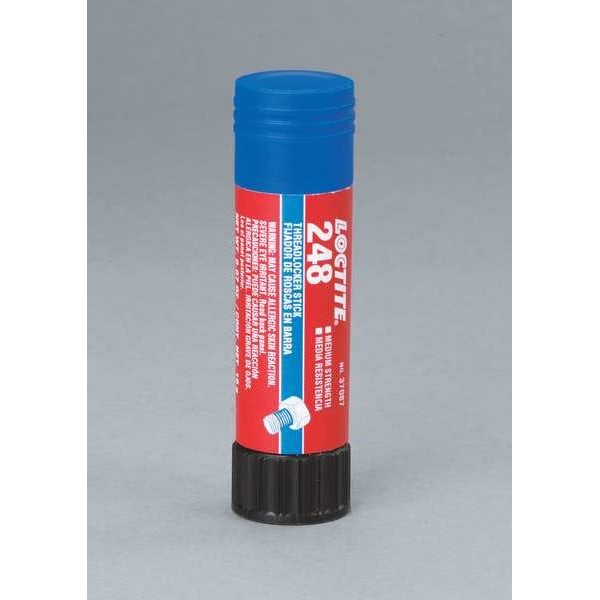 Loctite 826034 Threadlocker, Loctite 248, Blue, Medium Strength, Solid, 0.32 Oz