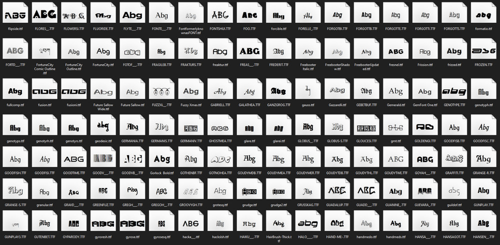 1500 Professional TrueType Fonts - Works with Windows, Mac & Linux .TTF CD-ROM