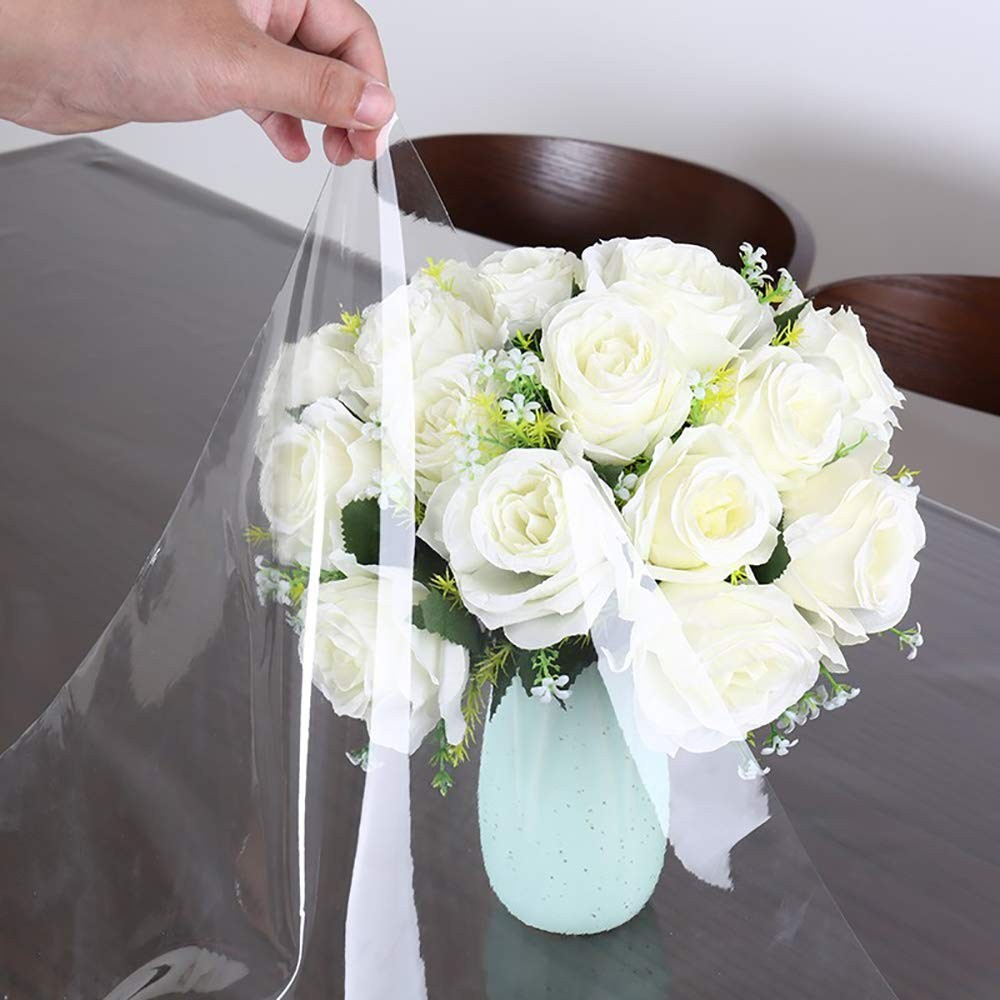 Walrus Clear Vinyl Tablecloth Protector 54" x (Square),