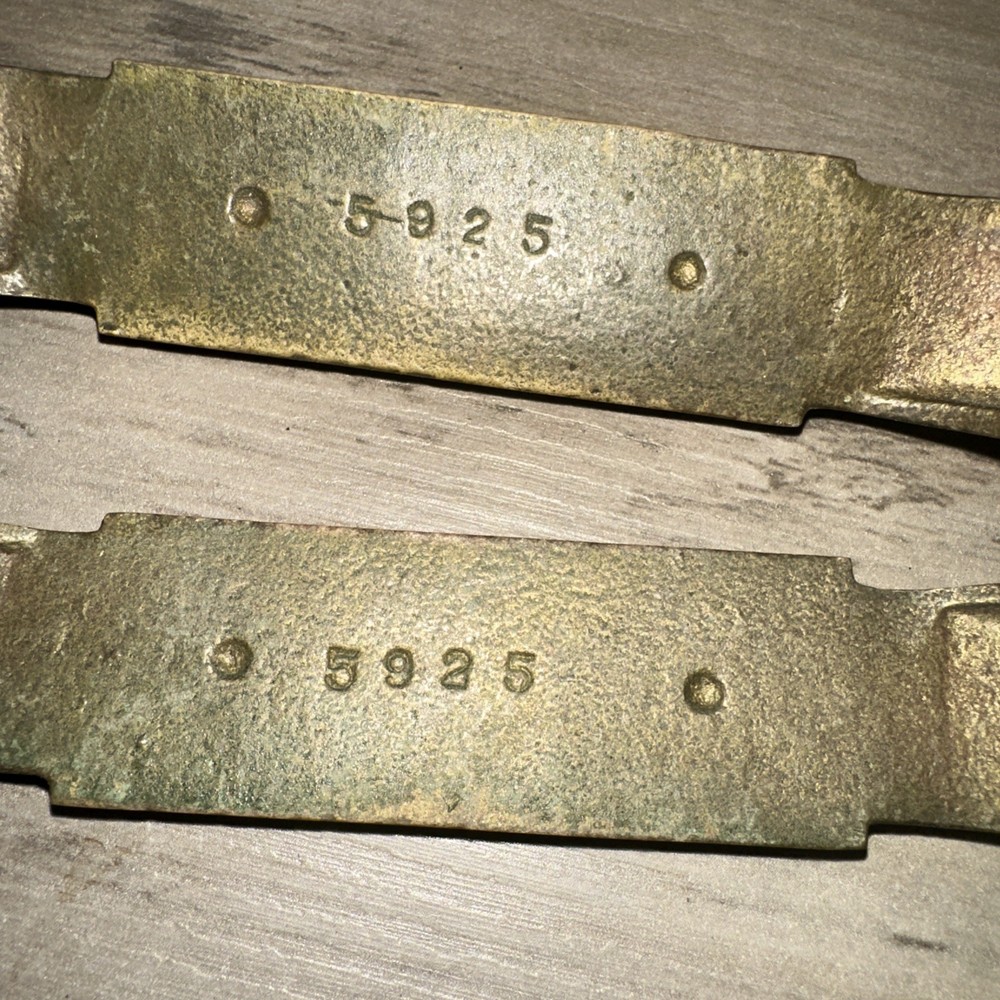 2 Brass Drawer Pulls Mid Century Vintage Pulls