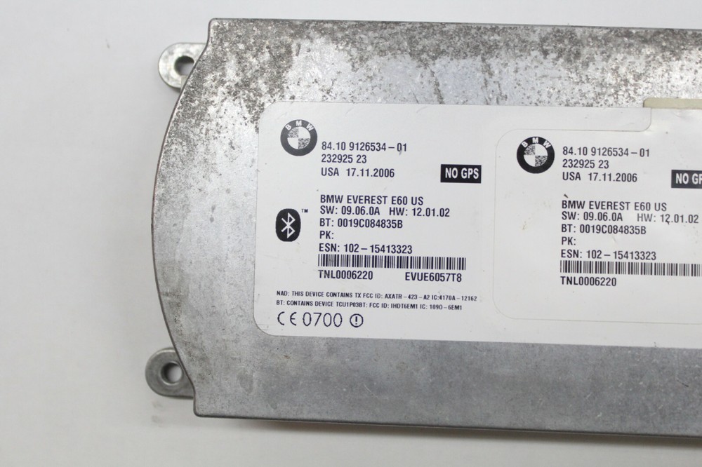 07 BMW 530XiT BLUETOOTH INTERFACE CONTROL MODULE 84.10-9 126 534 OEM