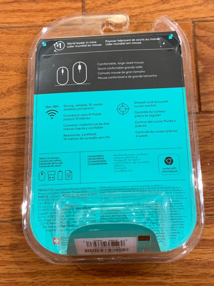 🔥 NEW SEALED🔥 Logitech M310 Wireless Bluetooth Large-sized Mouse Silver