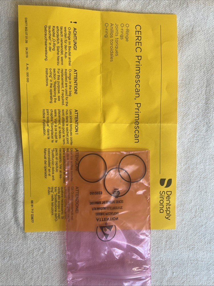 Misc Sirona Cerec Prime Scan O Rings
