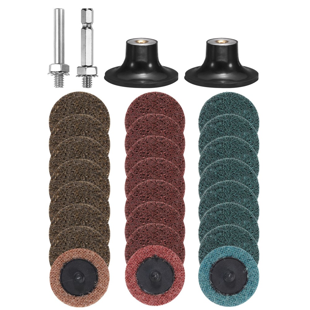 28pcs Quick Change Discs Set 2" Roll Lock Sanding Discs Coarse/Medium/Fine Grits