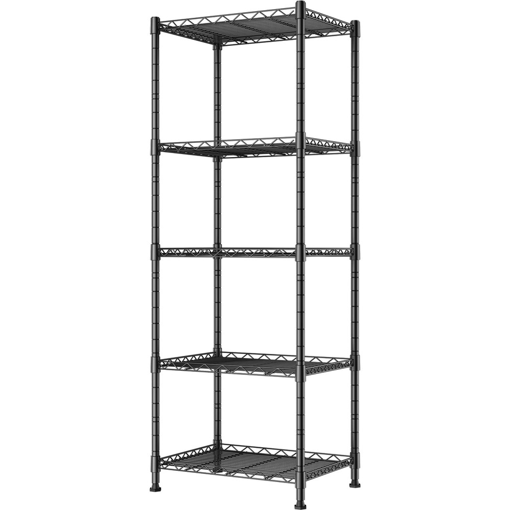 5-Wire Shelving Metal Storage Rack Adjustable Shelves,Standing Storage Shelf ...