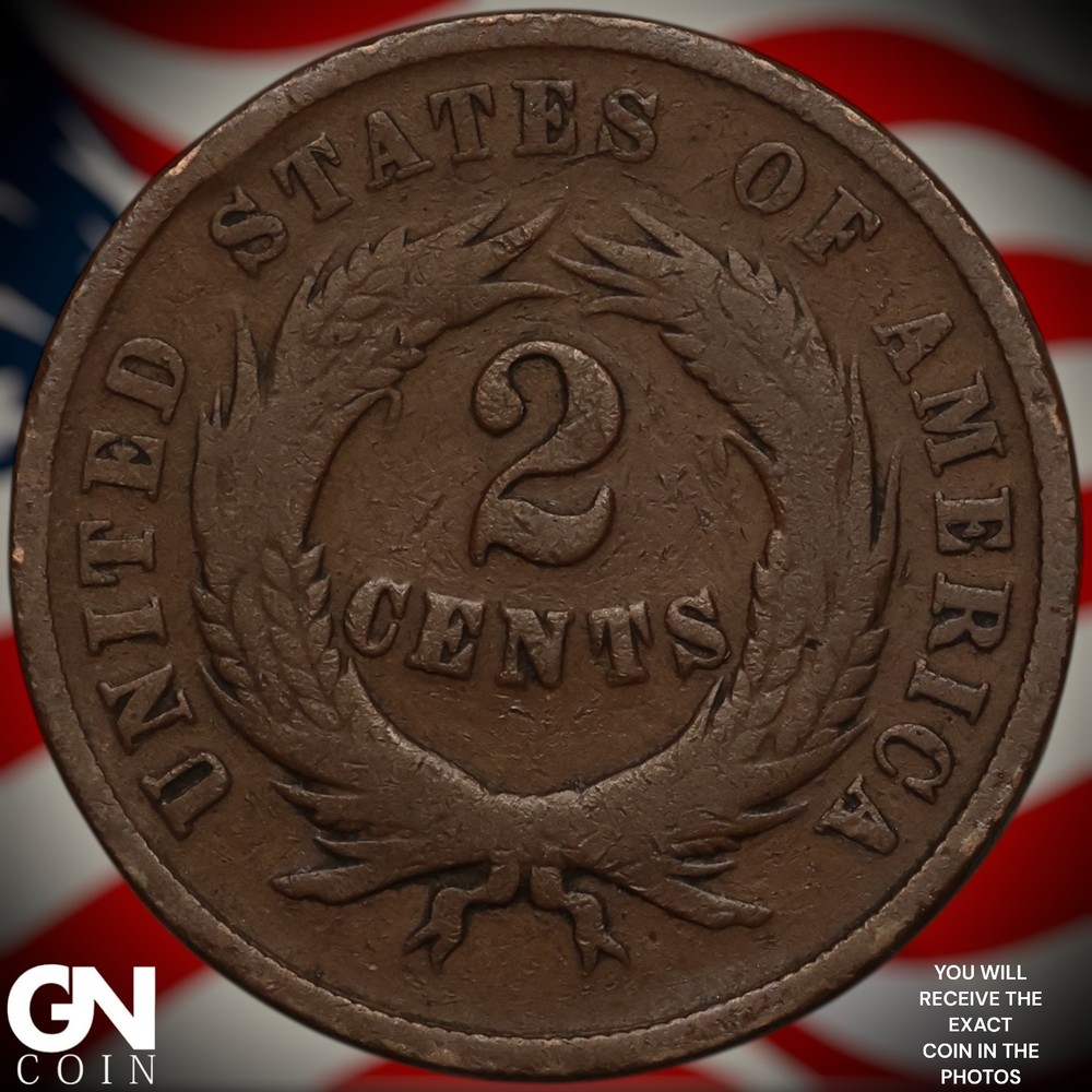1864 2 Cent Piece A2757