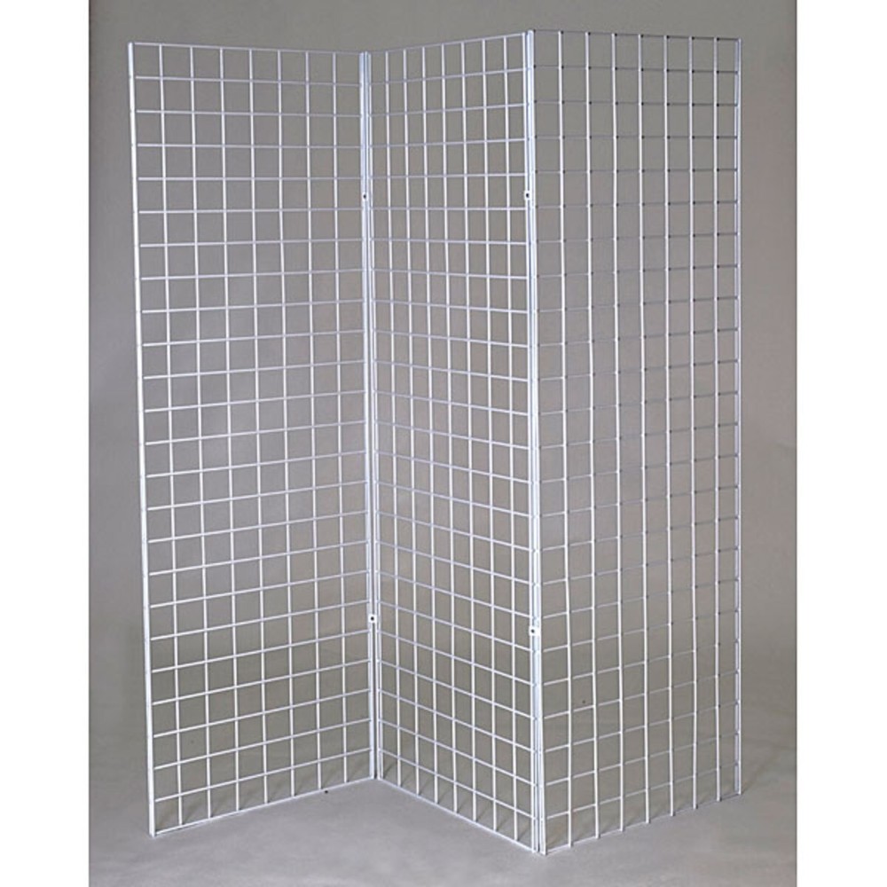 White Gridwall Panel 2' x 6'  Z Unit ( 3 panels)