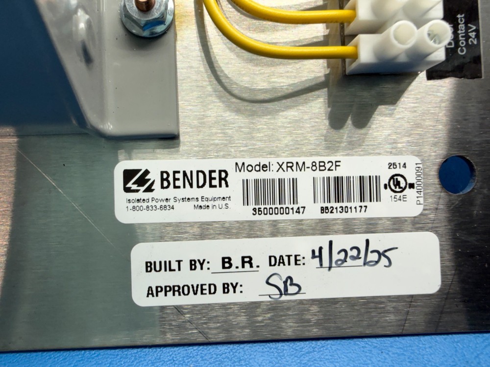 Bender XRM-8B2F Flush Surface Mounted Isolated Power System Panel