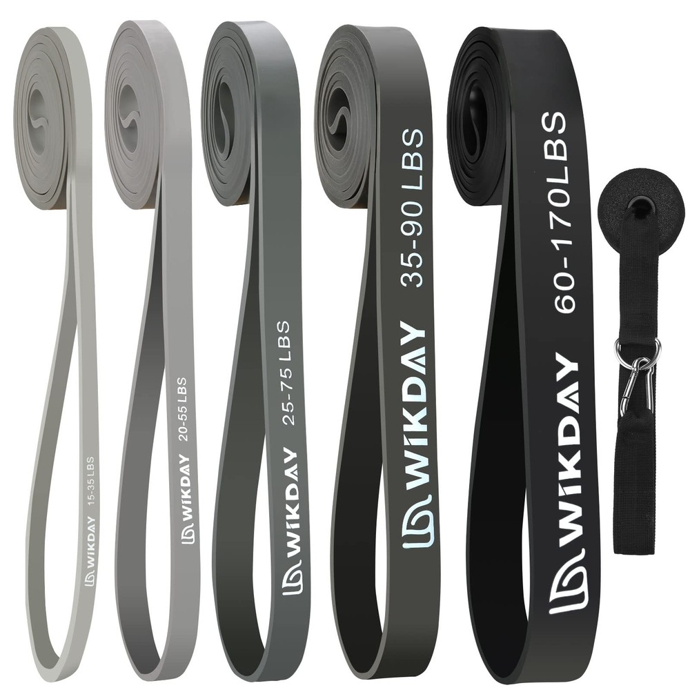 WIKDAY Resistance Bands, Pull Up Bands, Workout Bands for Exercise, Thick Hea...