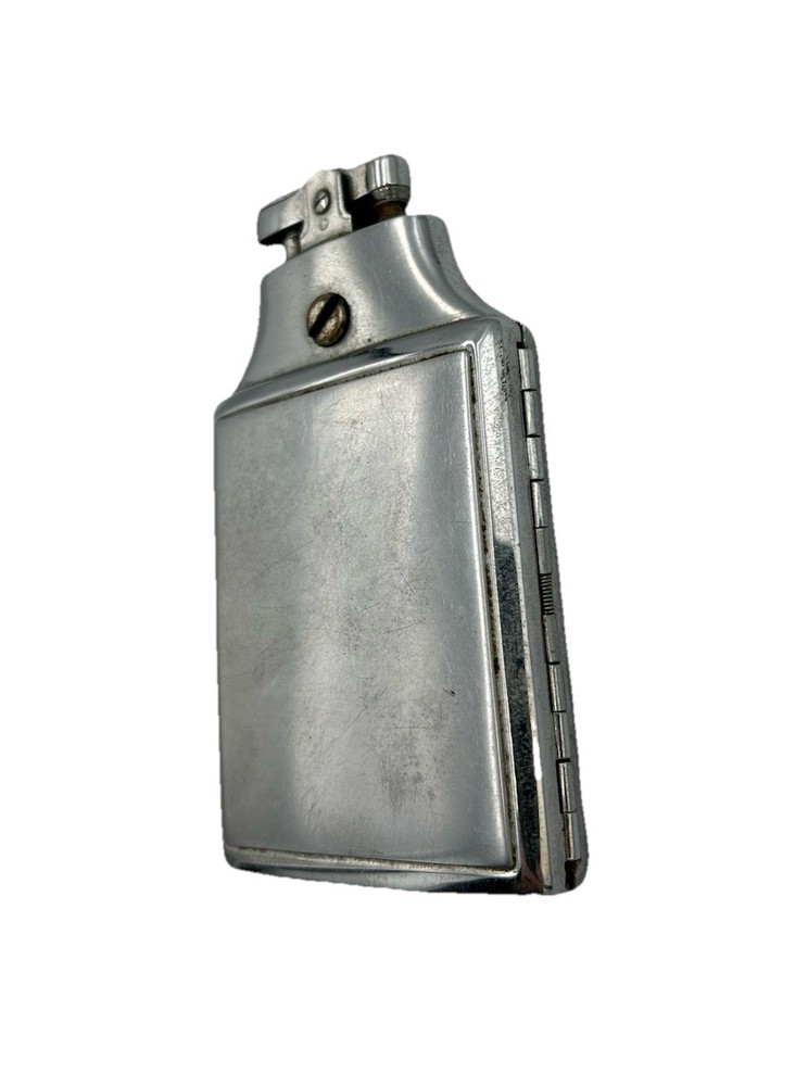 Vintage Ronson Mastercase Metal Silver Tone Cigarette Case Lighter Untested