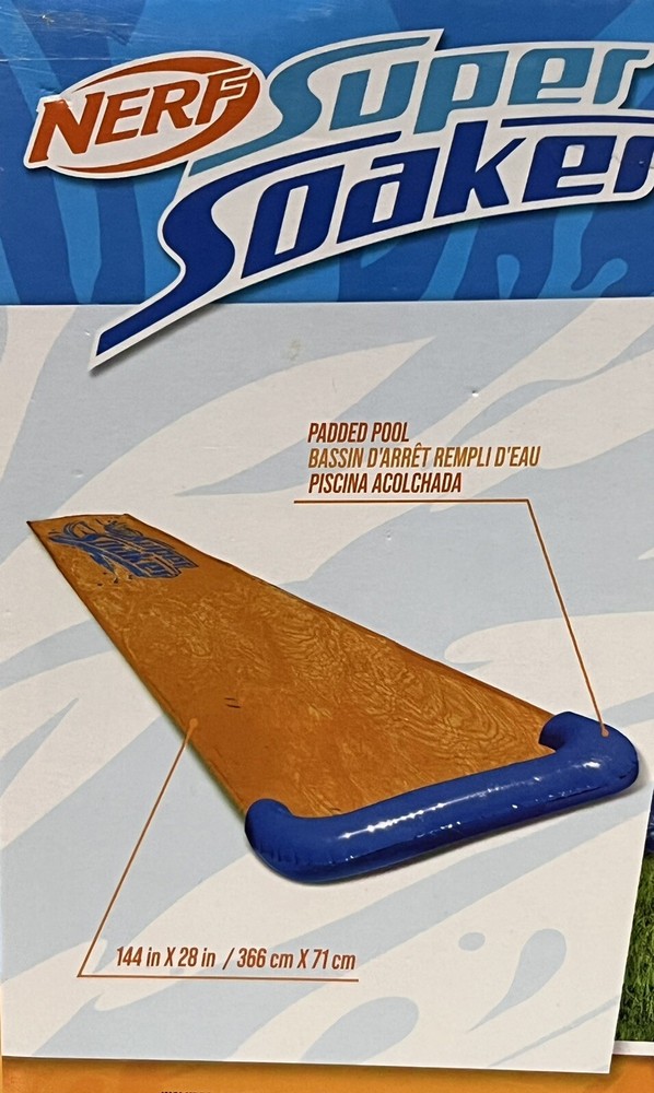 NERF Super Soaker Slide - Get Soaked While Sliding - 12ft slip and slide