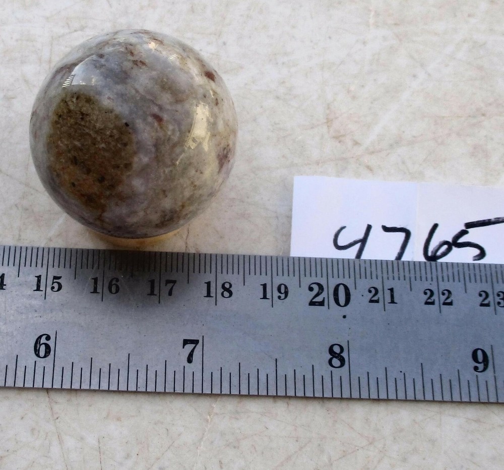 Fluorescent Chalcedony 35mm Sphere for Collection 4765