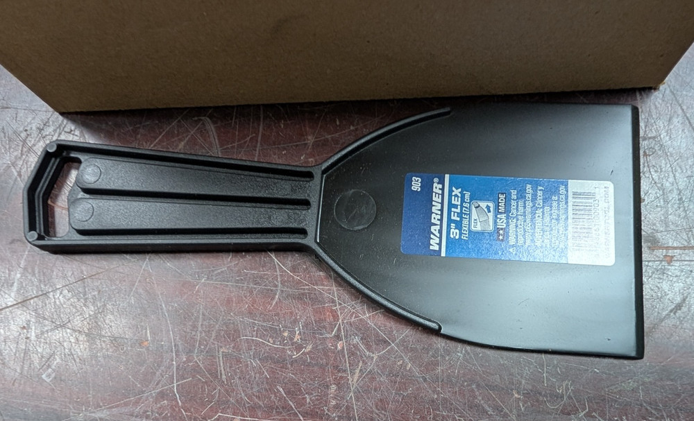 🤪 20) WARNER 3" FLEX PLASTIC SCRAPER 903