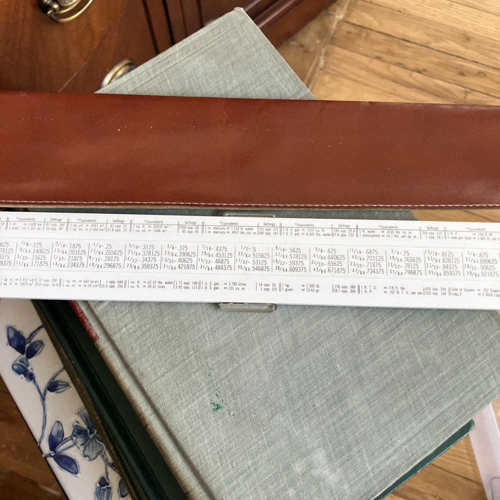 Vintage Mannheim ACU MATH No. 400B Rule W/ Case