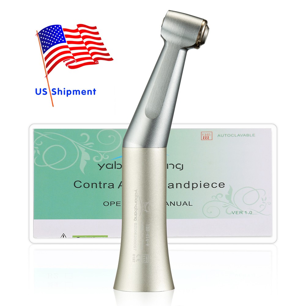 NSK Style Dental Push Button Contra Angle Handpiece Low Speed 1:1 Ratio E-type