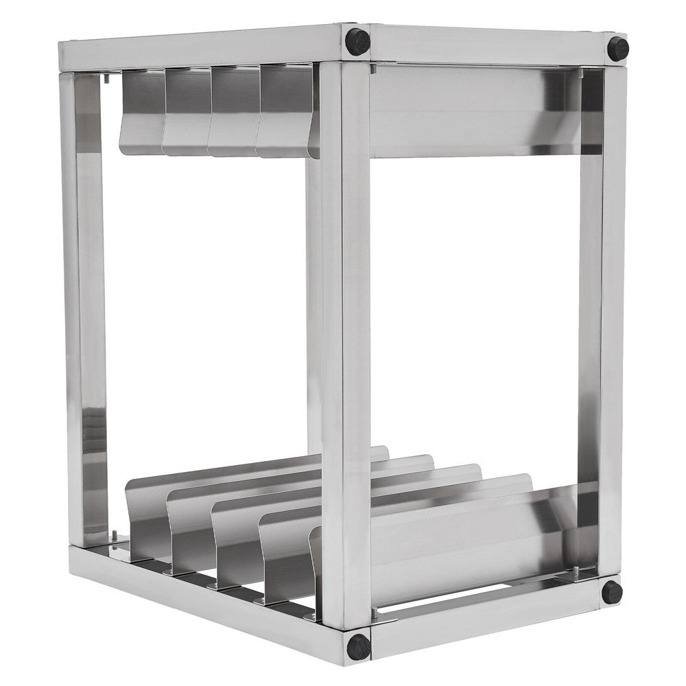 5-Tier Baking Tray Rack - Durable Stainless Steel Storage Organizer