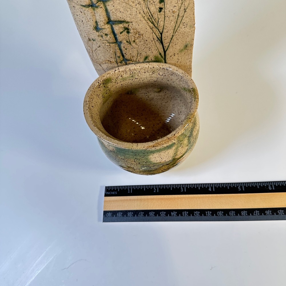 Signed Studio Art Pottery Plant Holder Signed