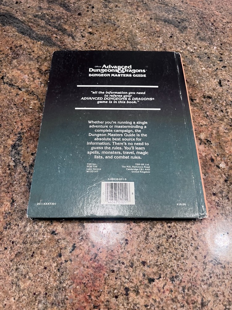1979 Advanced Dungeons and Dragons Dungeon Masters Guide