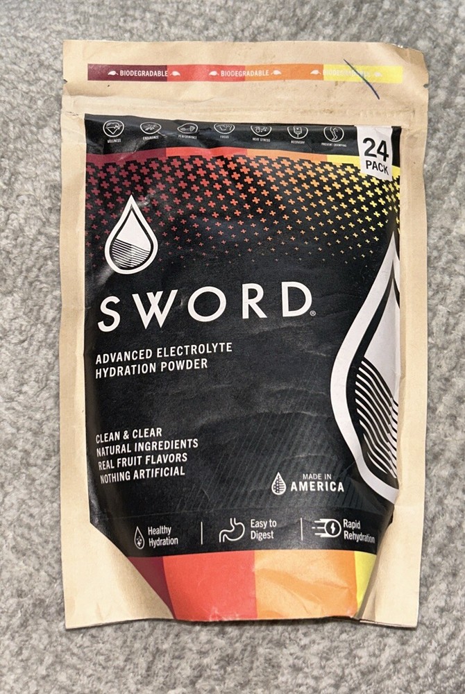 Sword ~ Advanced Electrolyte Hydration Powder ~*Berry*~ 24 Pack ~ Sealed