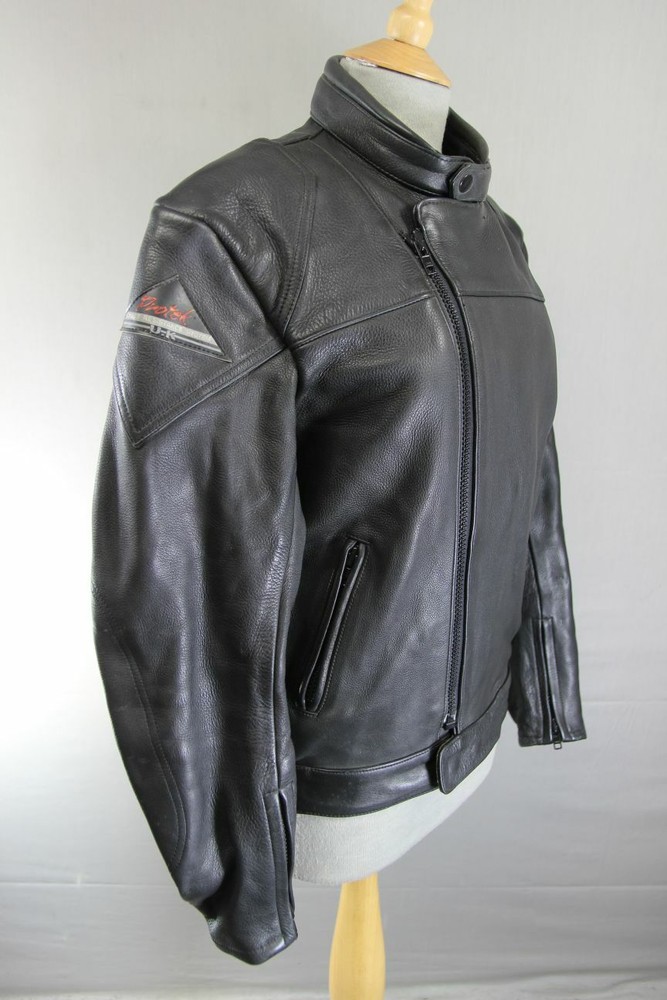 CLASSIC SWIFT LEATHERS BLACK BIKER JACKET 38 INCH