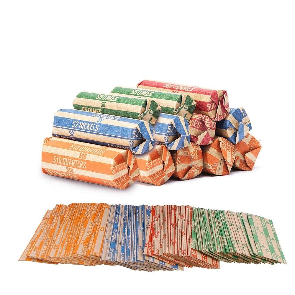 Premium Coin Wrappers for All Coins - (220 Pack) Assorted Flat Rolls...