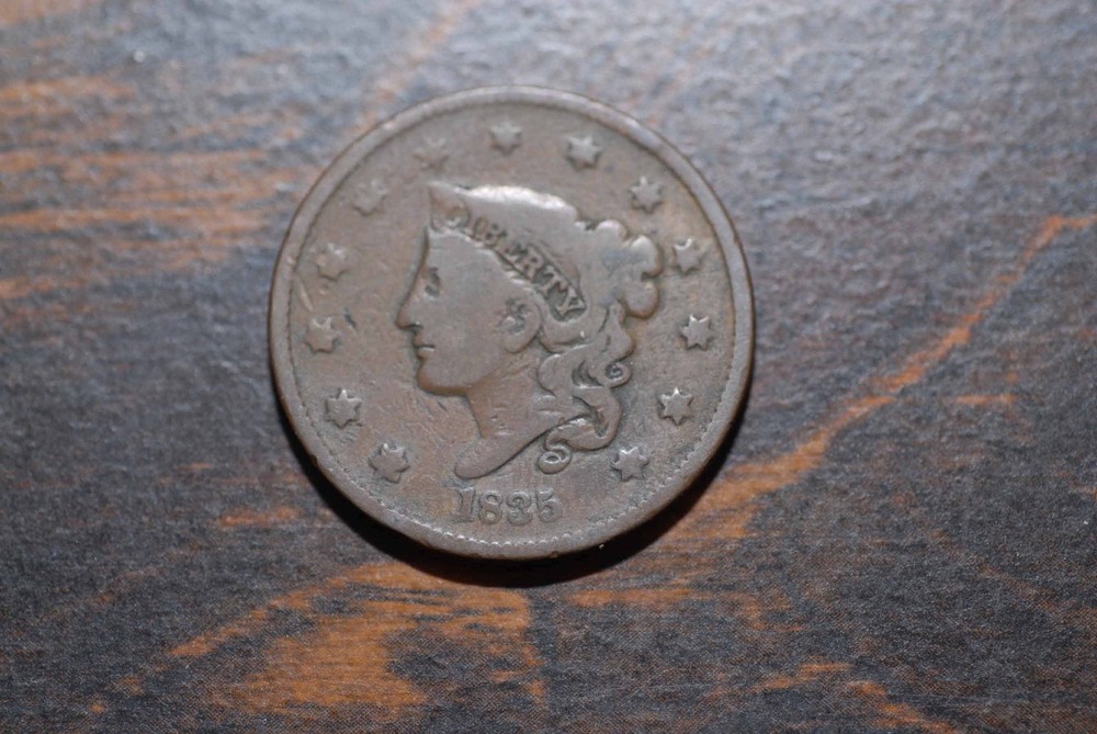 1835 Large Cent, Head of 36, G