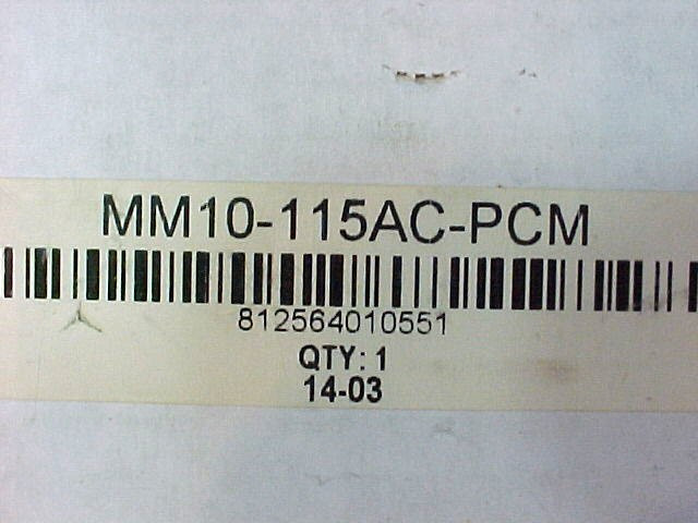 MINARIK DRIVES MOTOR CONTROL MM10=115AC-PCM SG