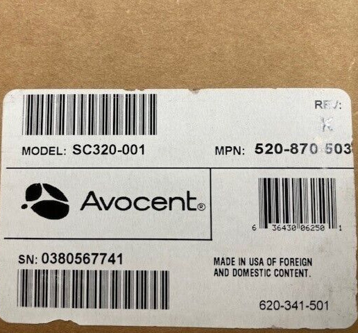 Avocent SwitchView SC320 1x2 Secure KVM