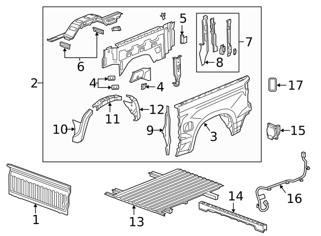 Genuine GM Wheelhouse Panel 84675330