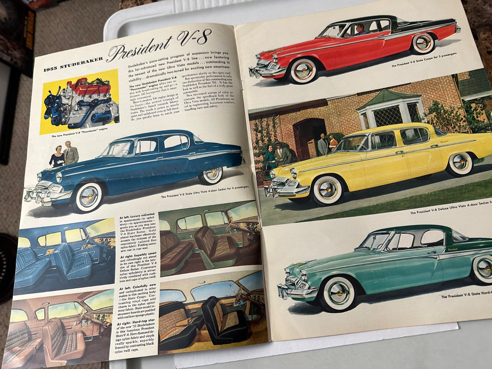 1955 STUDEBAKERS Official Sales Brochure - 1955!