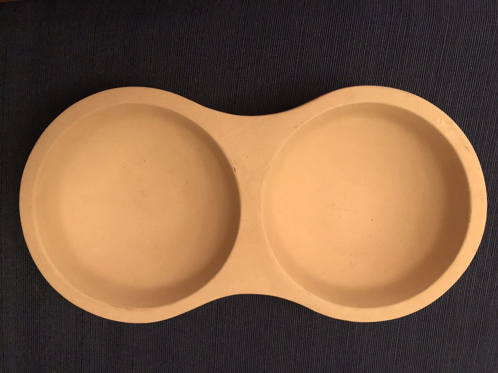 PAMPERED CHEF Microwave Double Egg Stoneware Cooker #5151