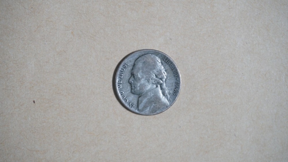 1943 Impressive Lamination Errors 35% Silver War Nickel Improper Alloy