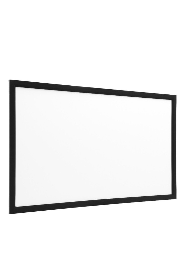Insignia - 100" Home Theater Fixed Wall Projector Screen - White