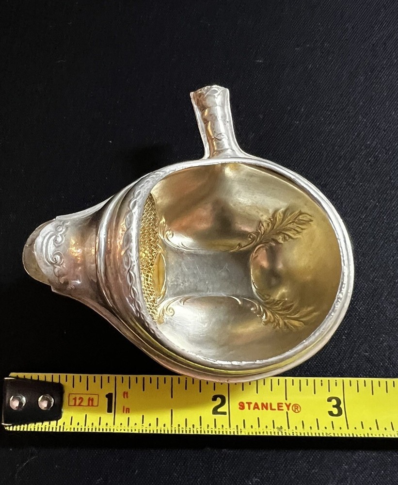 Silver Plate Tea Bag Strainer Vintage
