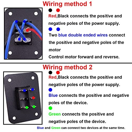 Momentary Waterproof Polarity Reverse Switch 12V DC Waterproof - With Panel