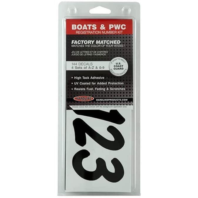 Hardline Products Letter Set Black #BLK400EC