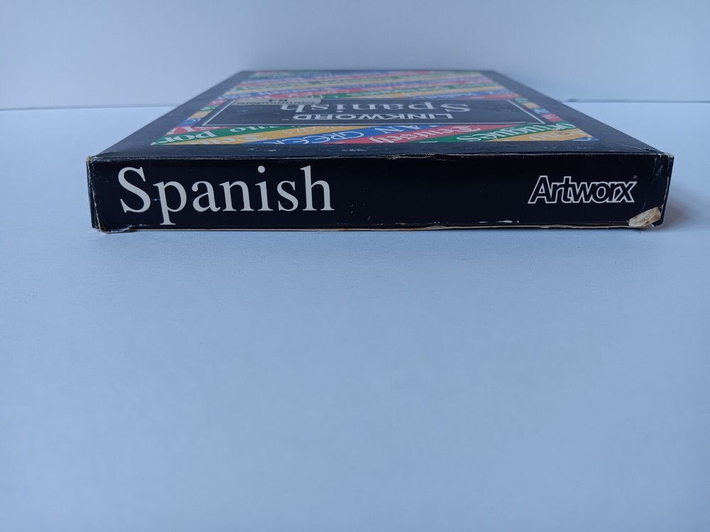 Commodore 64 Linkword Spanish Computer Software Tested/Works Artworx Box Damage
