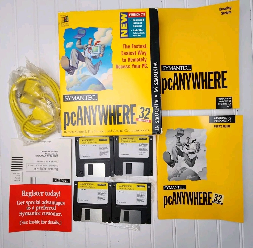 Symantec pcAnywhere32 Version 7.5 for Windows NT and 95