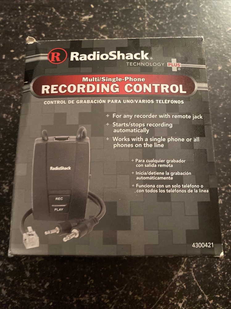 RadioShack Multi/Single Phone Recording Control  4300421
