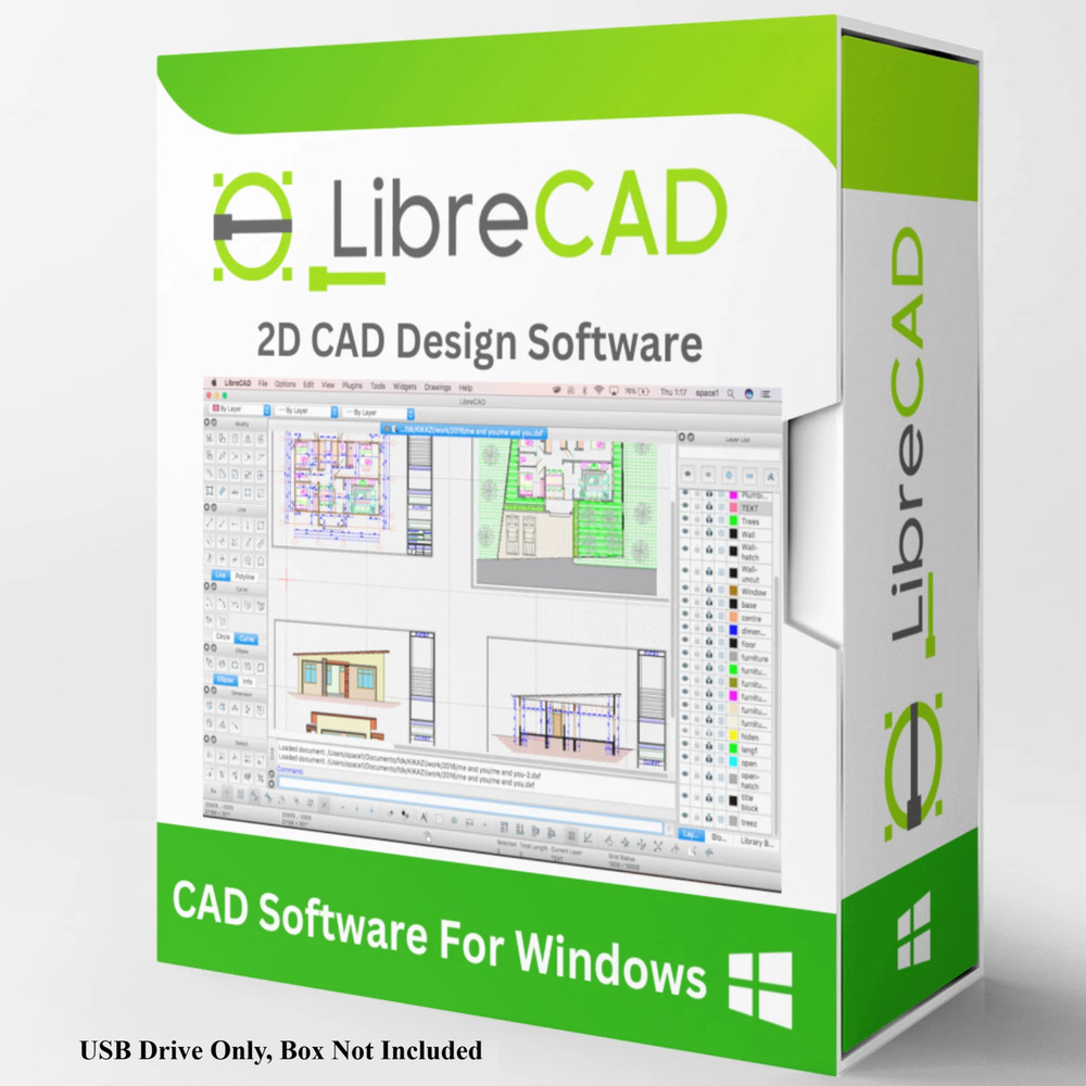 New Libre Cad 2D - Computer Aided Design CAD Software Package for Windows 2026