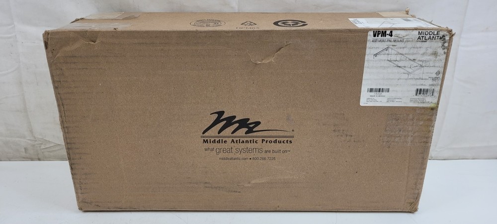 Middle Atlantic VPM-4 VPM Series Vertical Panel Wall Mounted Rack NEW