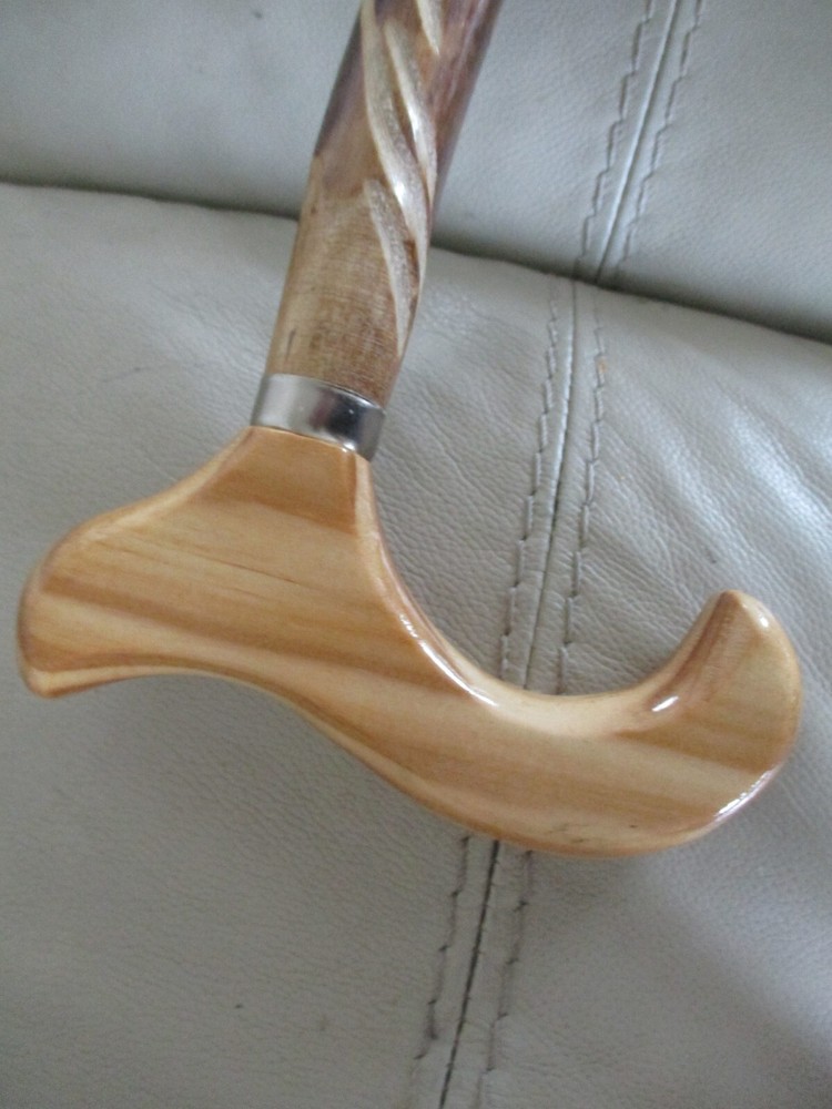 Canes Wood-Custom -37in rubber tip Clear coated