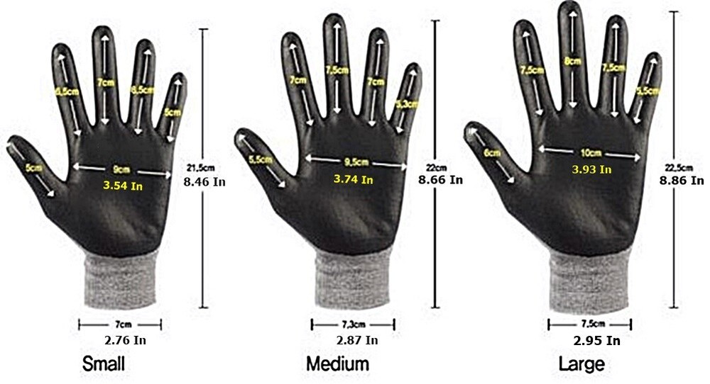3M Nitrile Rubber Coated Work Gloves, Thin TouchScreen Washable 10 PacK Orange