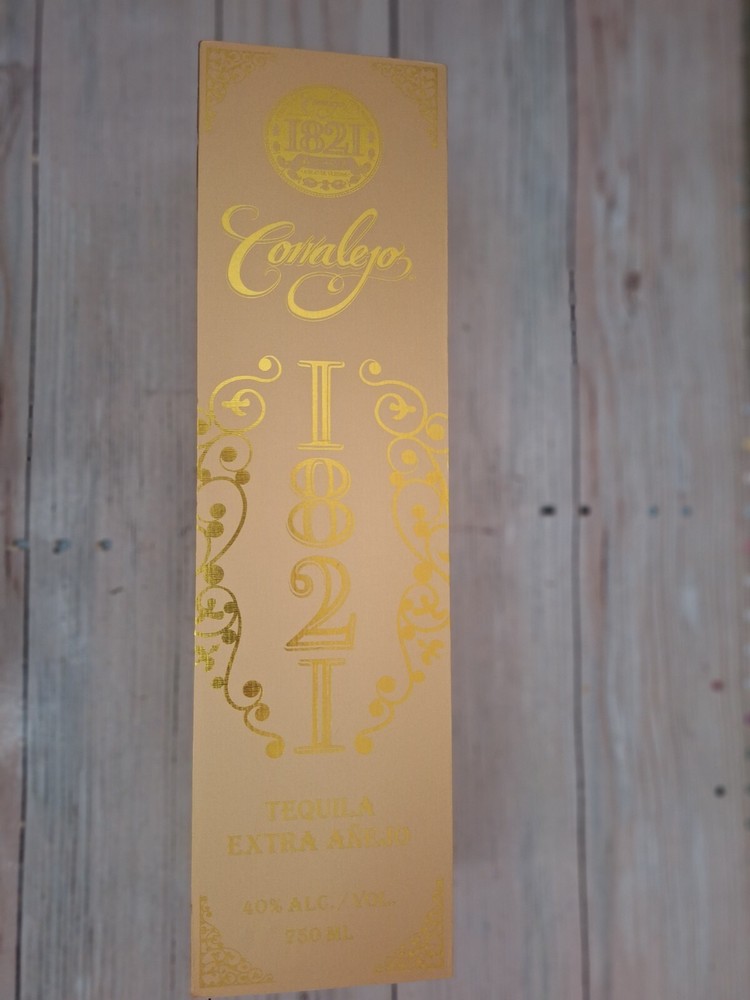 Empty Coralejo 1821 Tequila Extra Anejo empty Box